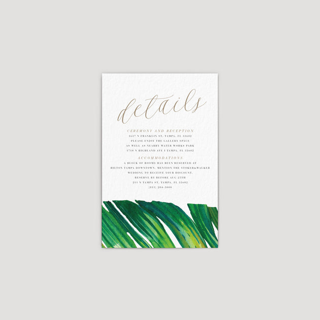 Enclosure Card  Wedding Color Palette Card – Citrus Press