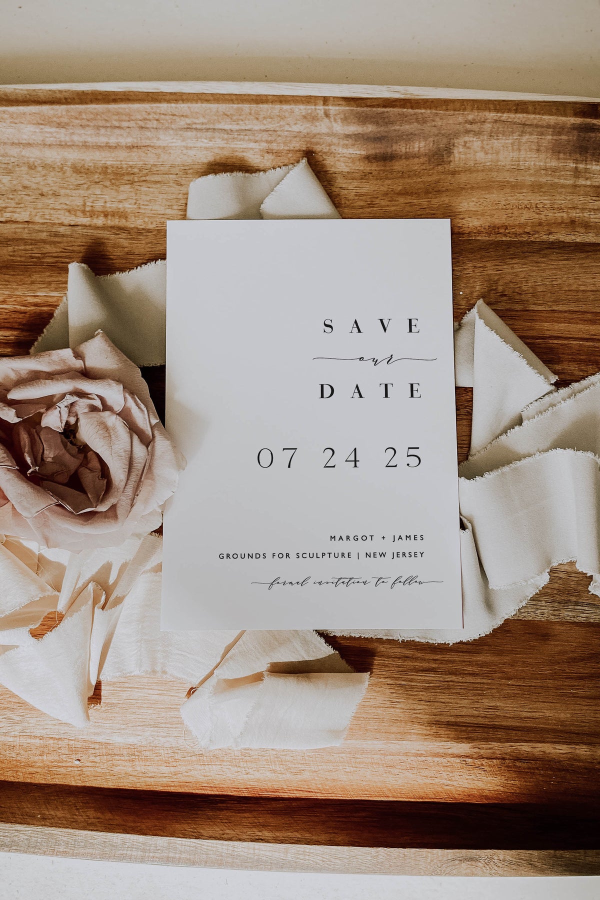 Simple Save the Date Card, Save the Date Postcard, Modern Save the