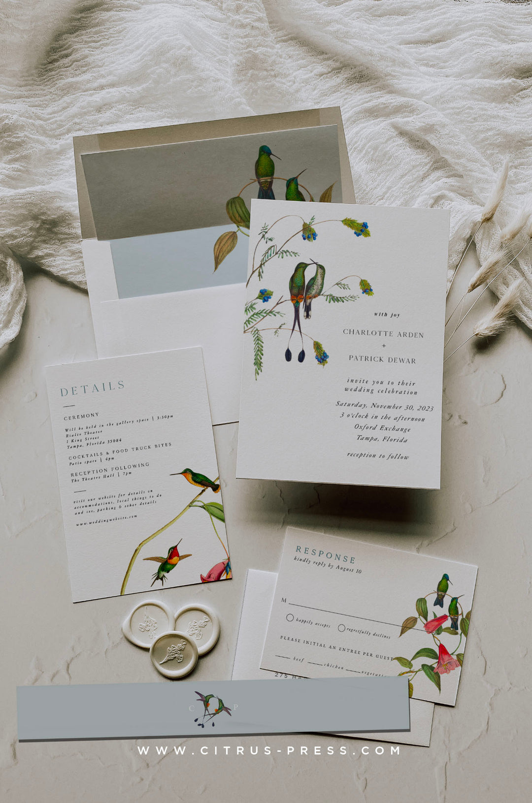 NEW 3 Boxes selling Brides Love Birds Invitation